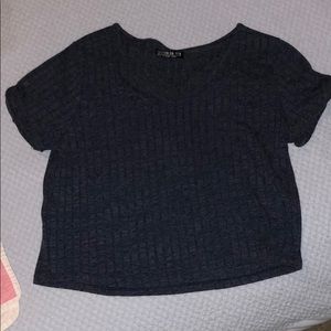 Cotton cotton on blue crop top